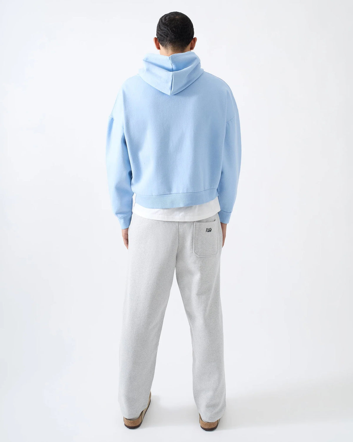 RAVENHOLT Men's Blue Essential Boxy Fit Zip-Up Hoodie