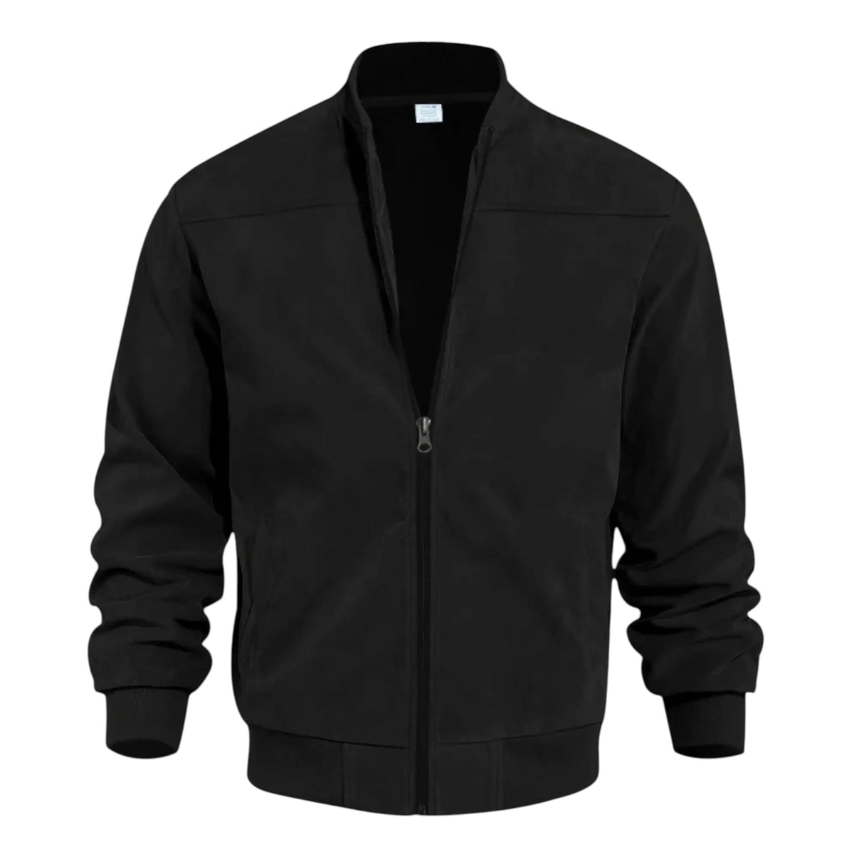 RAVENHOLT Men's Suede-Lined Thermal Zip-Up Sports Jacket with Stand Collar