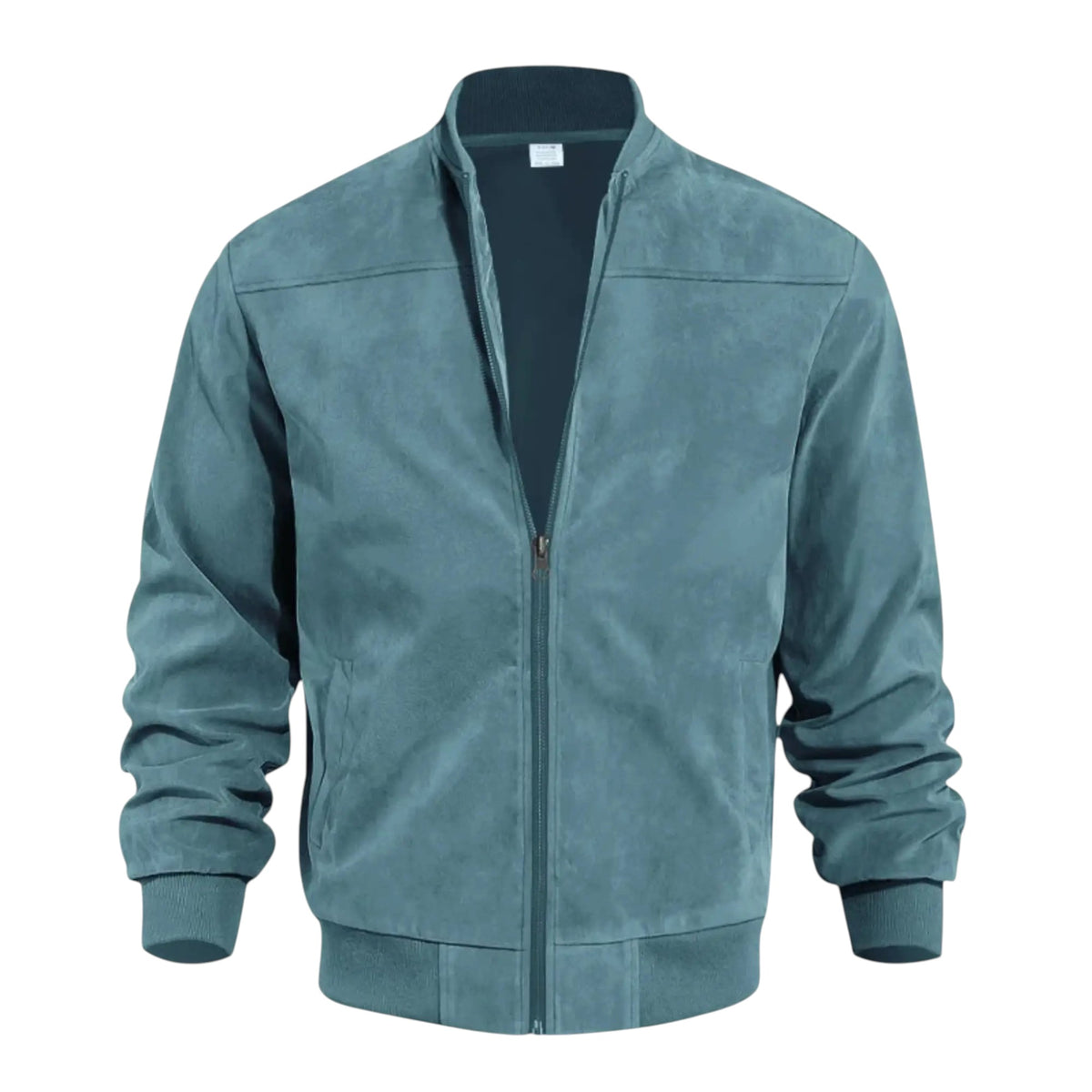 RAVENHOLT Men's Suede-Lined Thermal Zip-Up Stand Collar Sports Jacket
